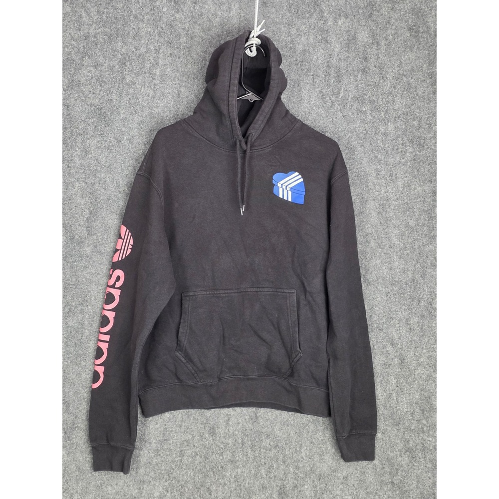 Adidas Hoodie OG Heart Box Originals Medium Black Sweatshirt Pullover Streetwear